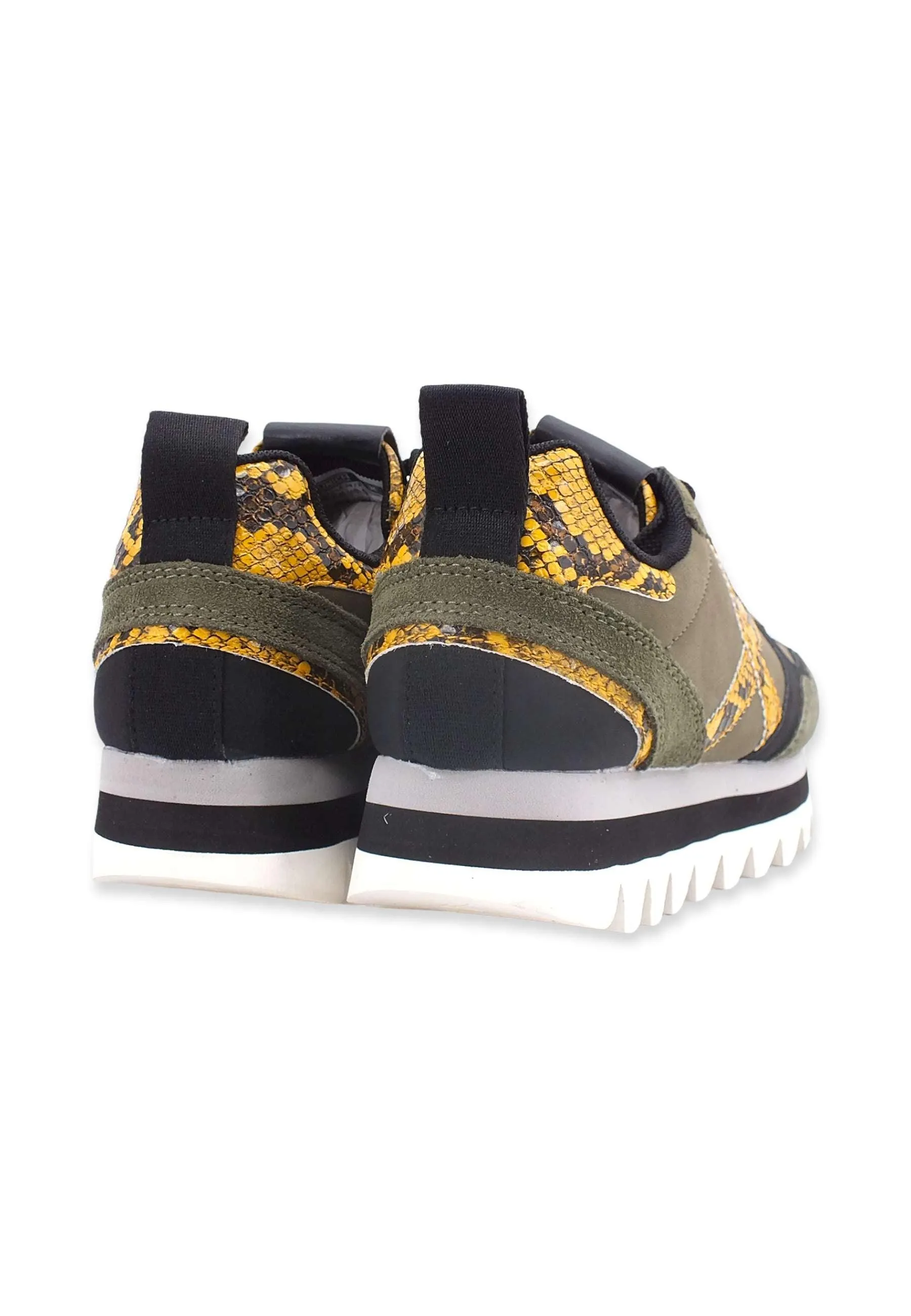 MUNICH Ripple 38 Sneaker Donna M.Green Yellow Python 8765038