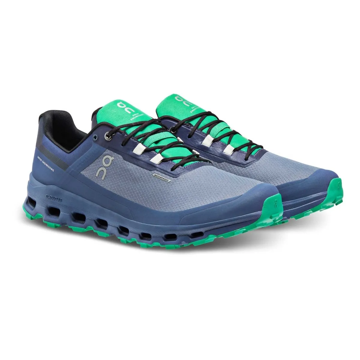 On Running Men's Cloudvista Metal/Denim Waterproof