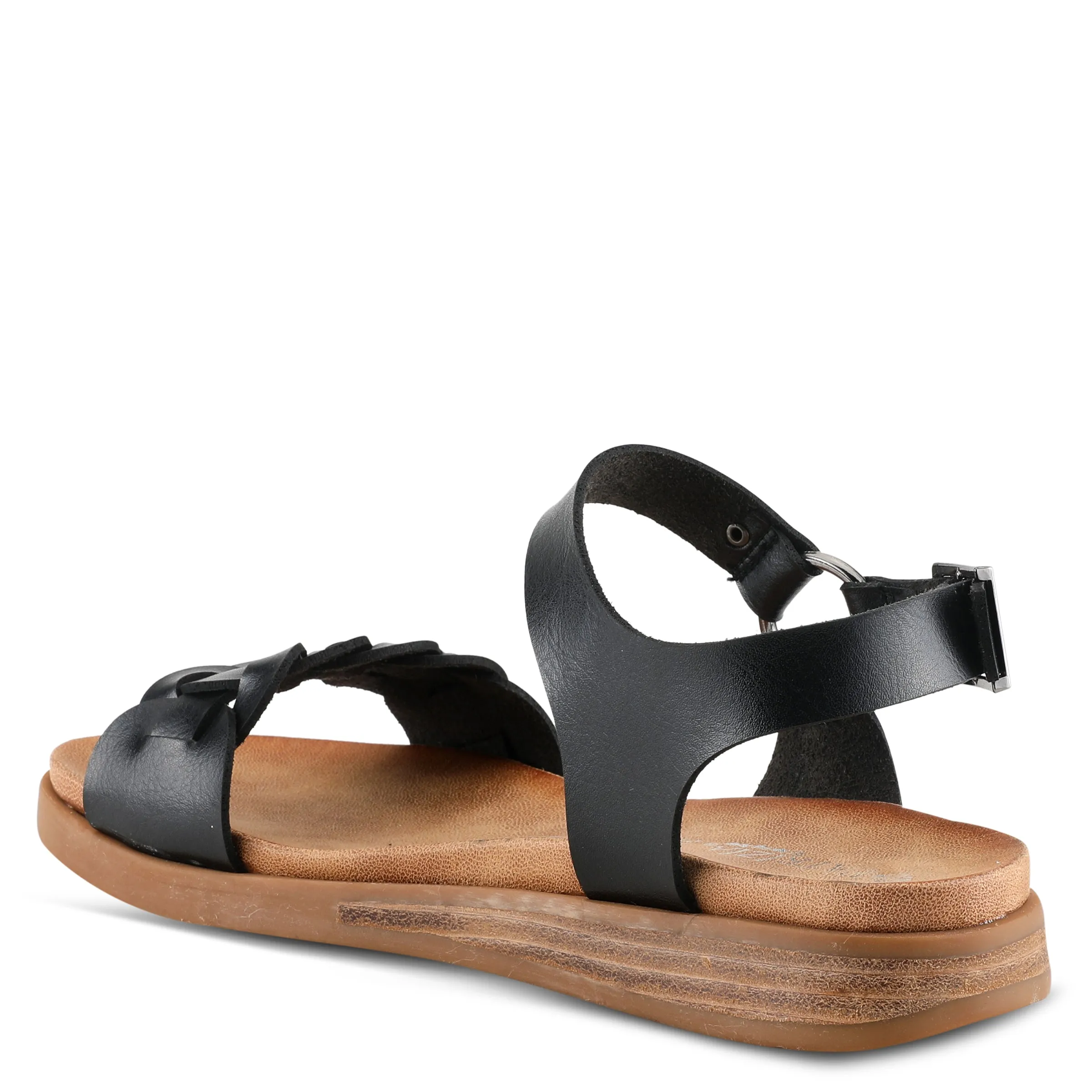 PATRIZIA LICORICE QUARTER STRAP SANDALS