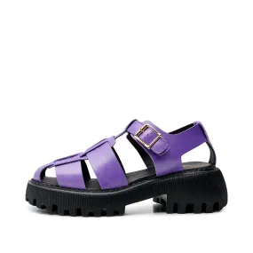 Posey sandal shiny læder - VIOLET