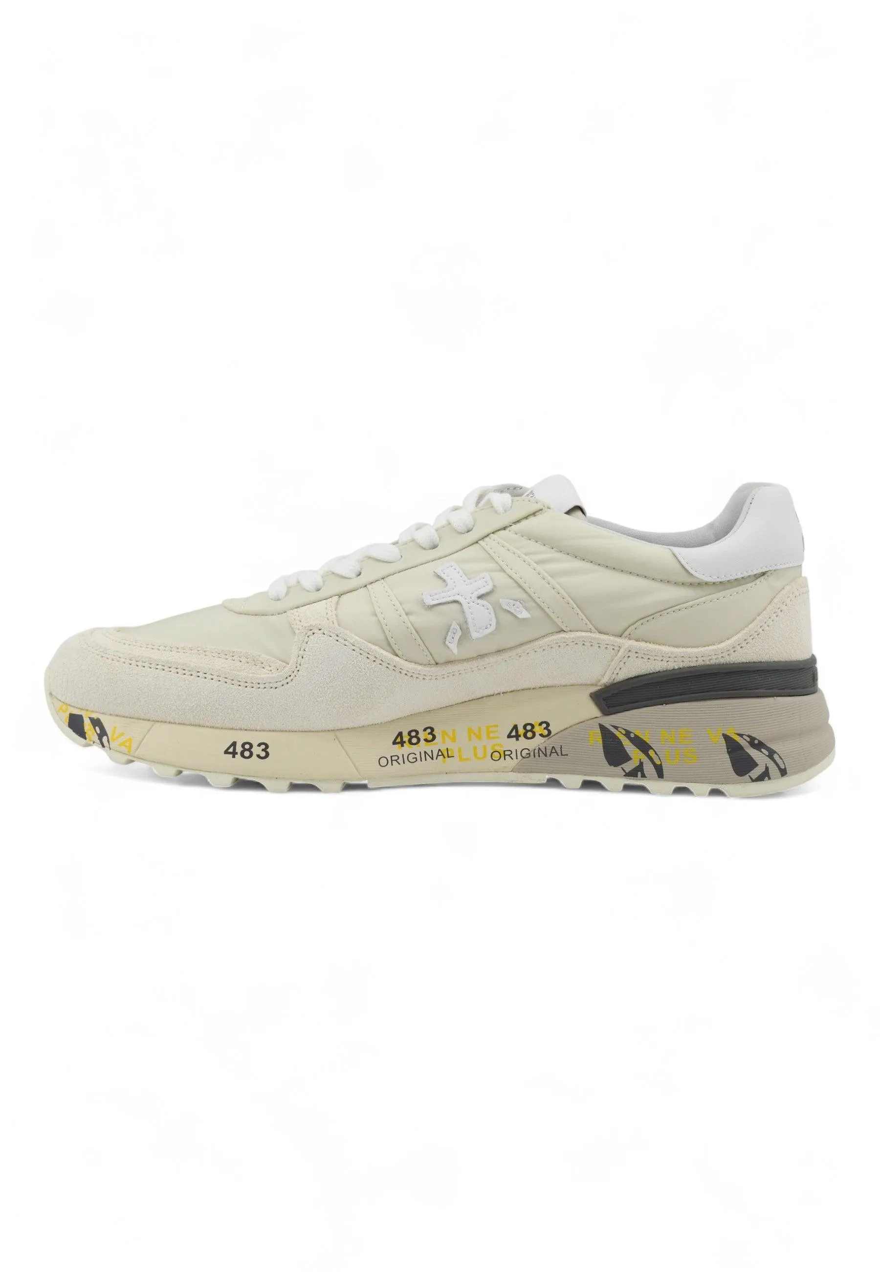 PREMIATA Sneaker Uomo Cream Grey LANDECK-6136