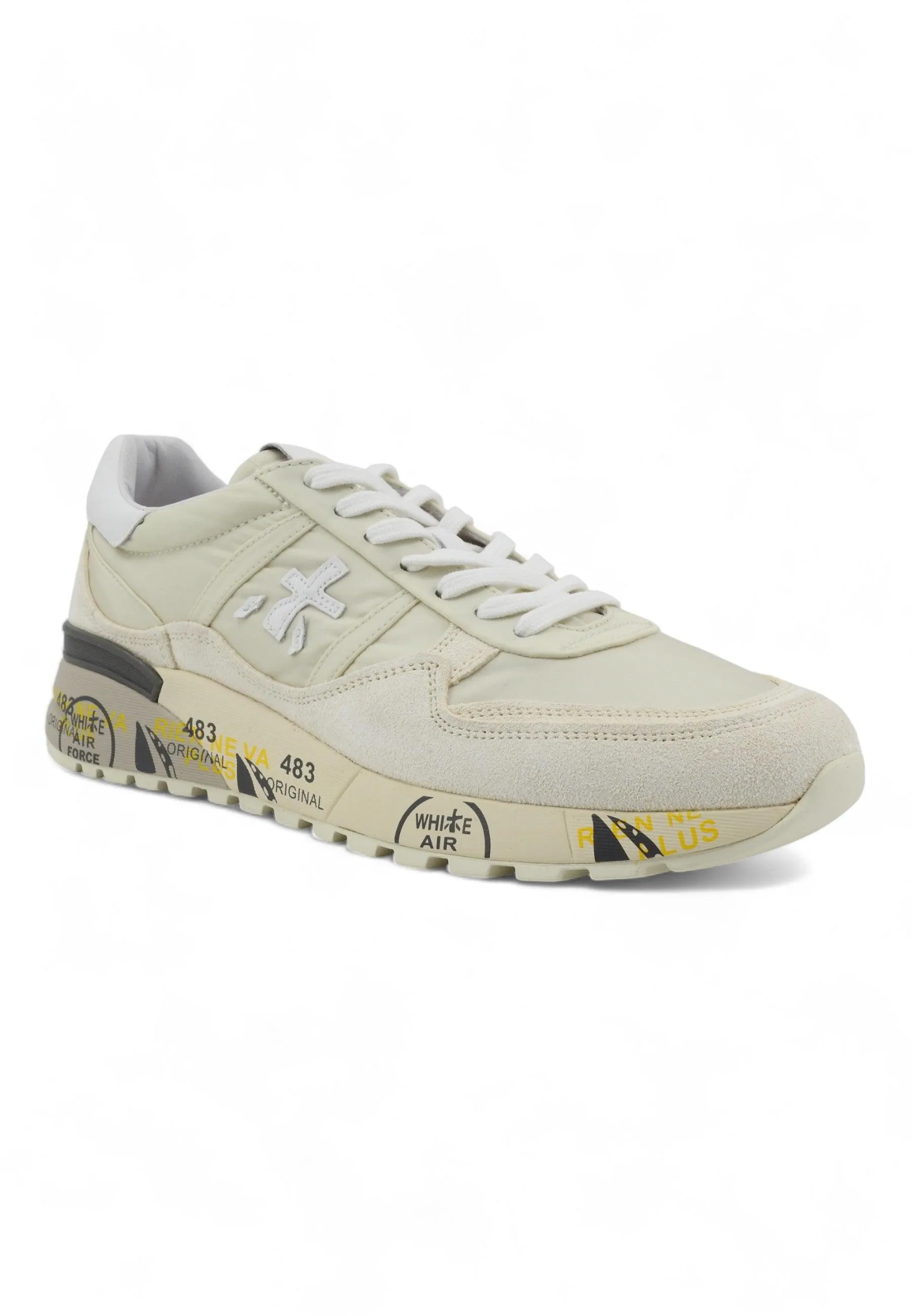 PREMIATA Sneaker Uomo Cream Grey LANDECK-6136