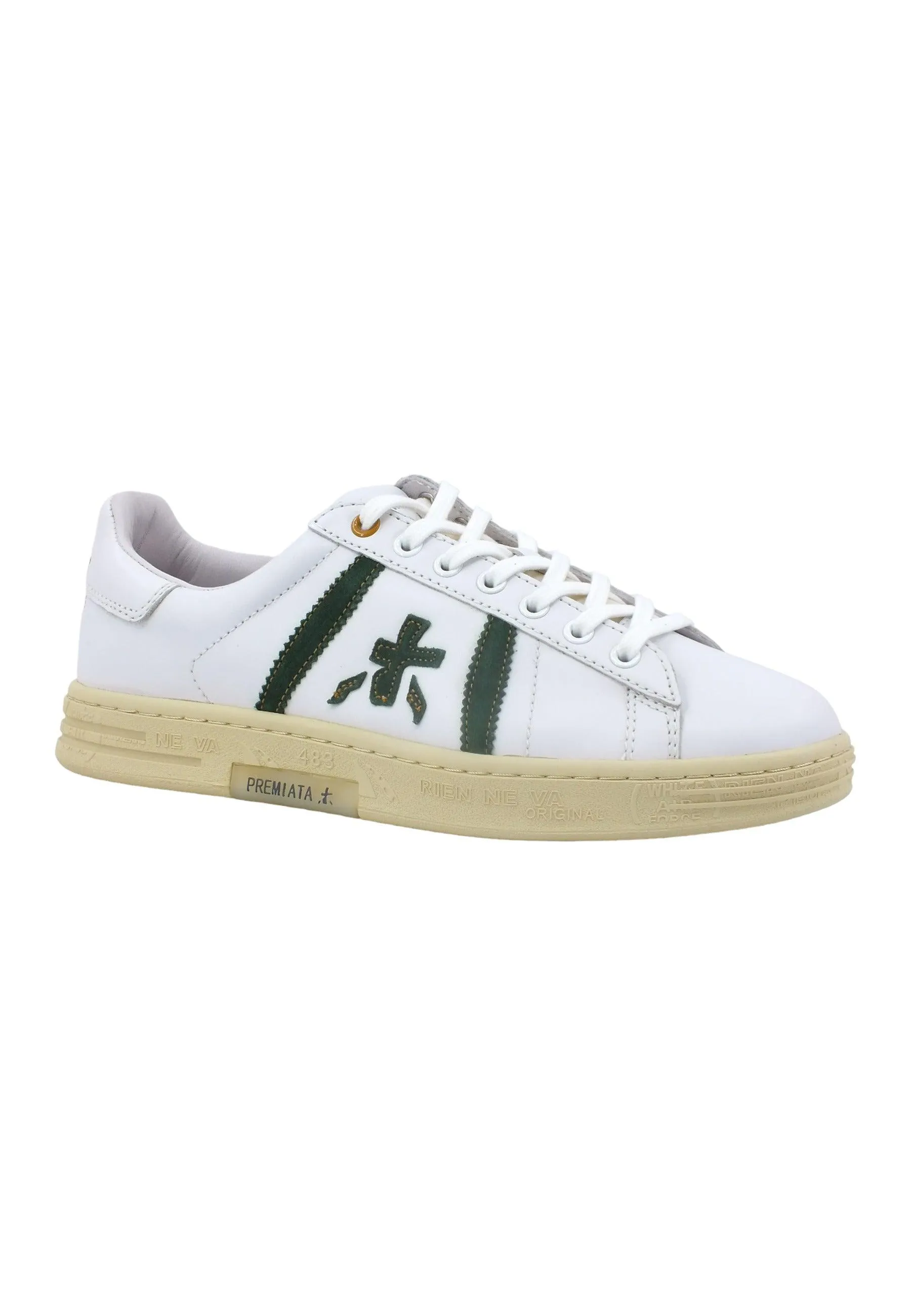 PREMIATA Sneaker Uomo White Green RUSSELL-6432