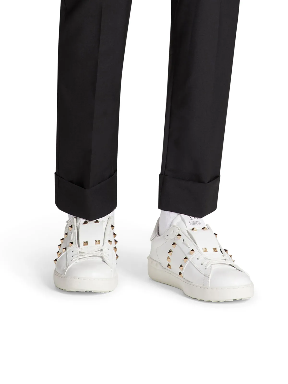 ROCKSTUD UNTITLED SNEAKER IN CALFSKIN