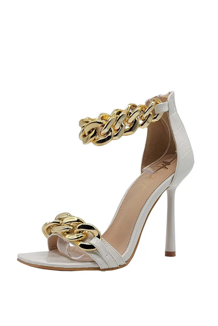 Sasha Gold Chain Sandals