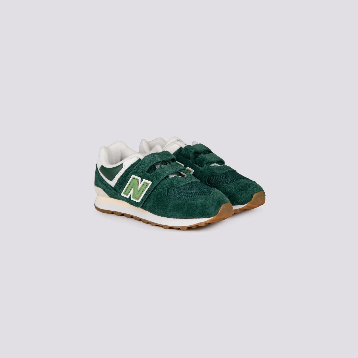 Sneaker bambino 574 hook & loop verde