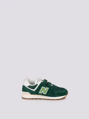 Sneaker bambino 574 hook & loop verde