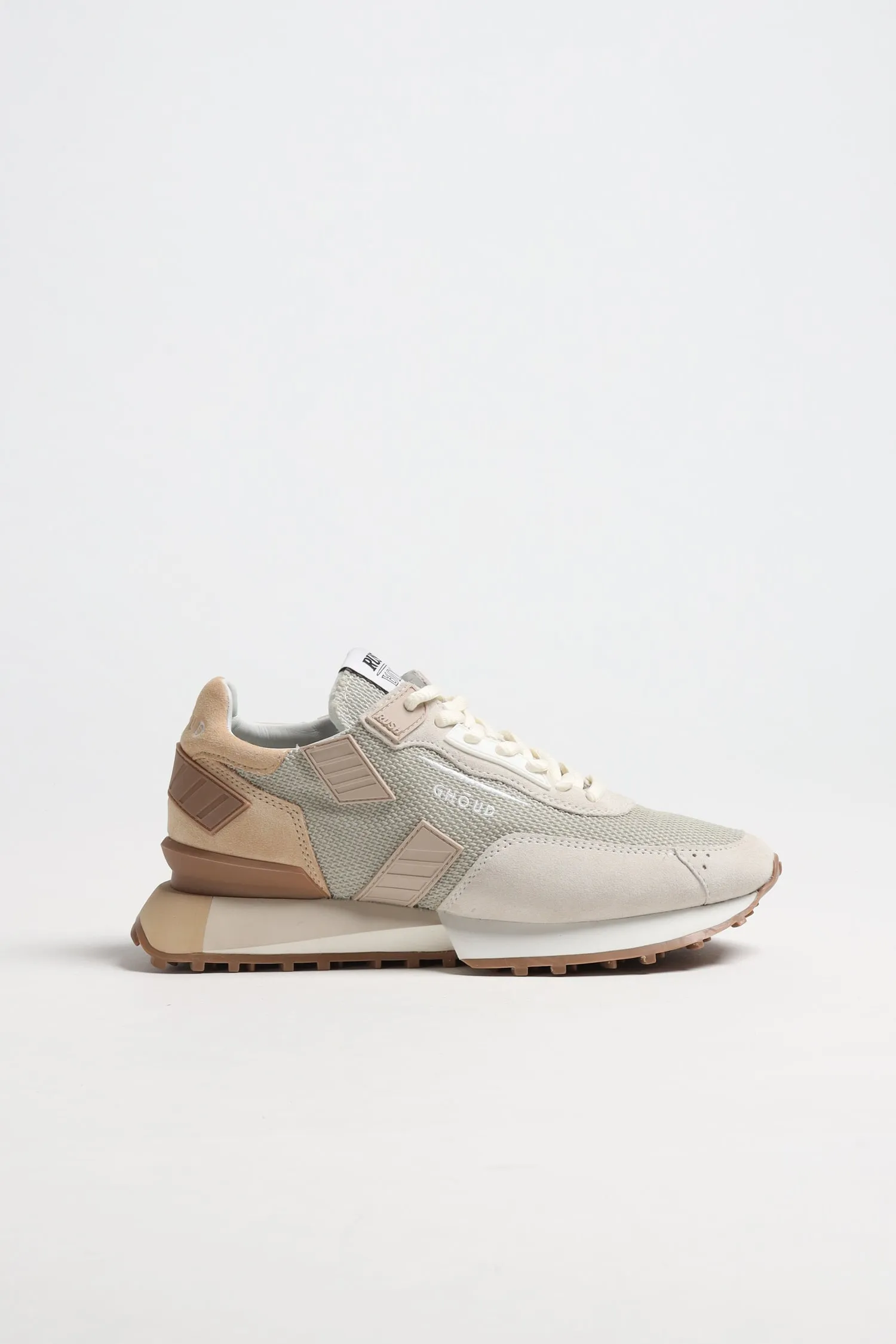 Beige Degrade Rush Groove Sneakers with Enhanced Comfort Features