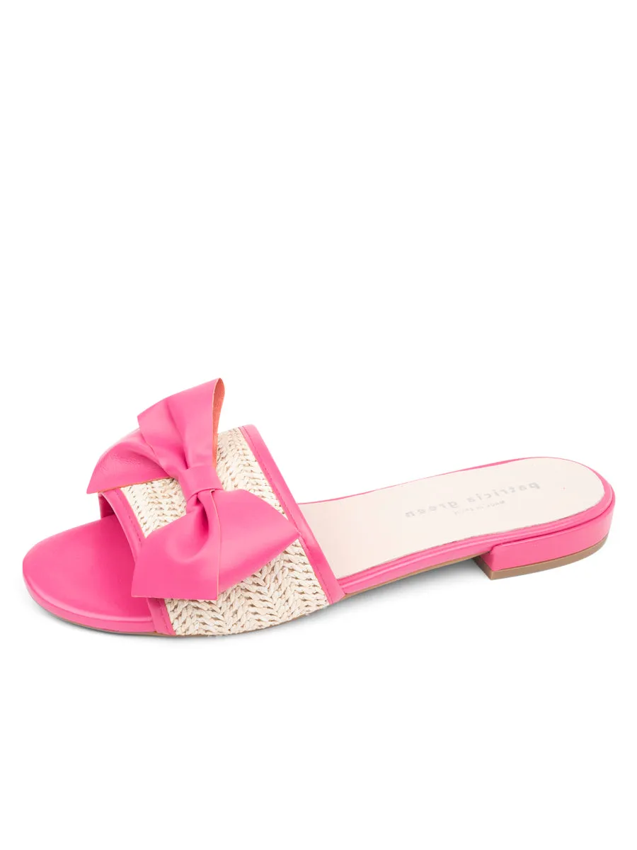 St. Tropez Raffia Slide Sandal