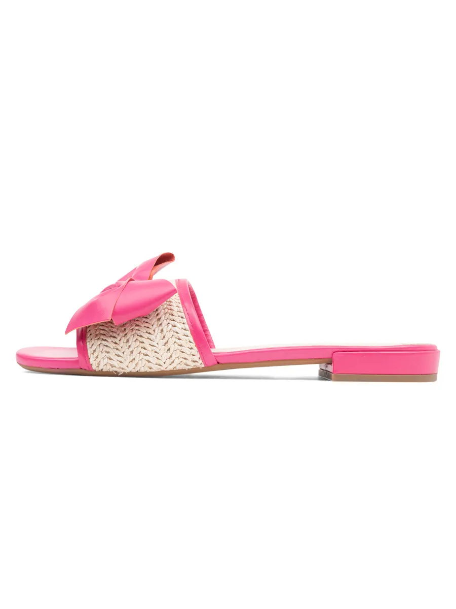 St. Tropez Raffia Slide Sandal