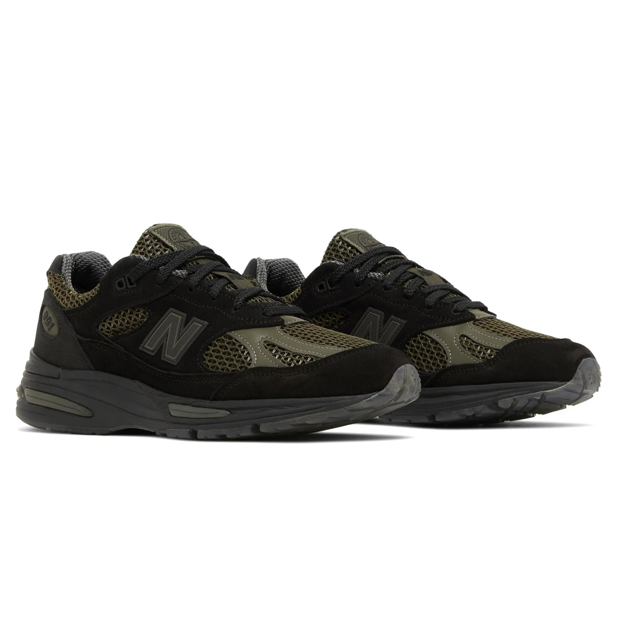 Stone Island x New Balance 991v2 MiUK Black Olive