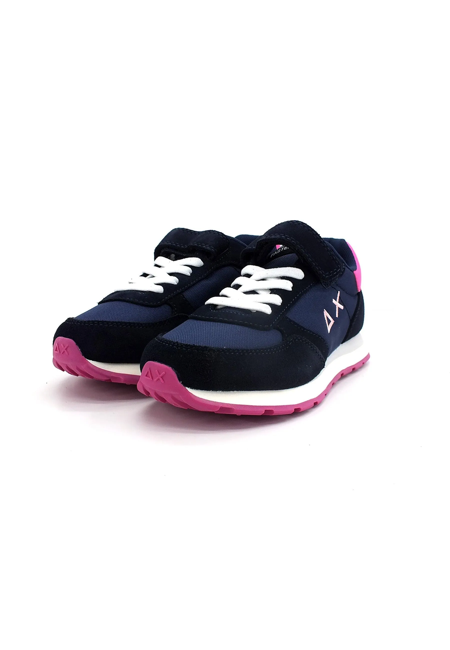 SUN68 Girl's Ally Solid Sneaker Bimbo Navy Blu Z42401K