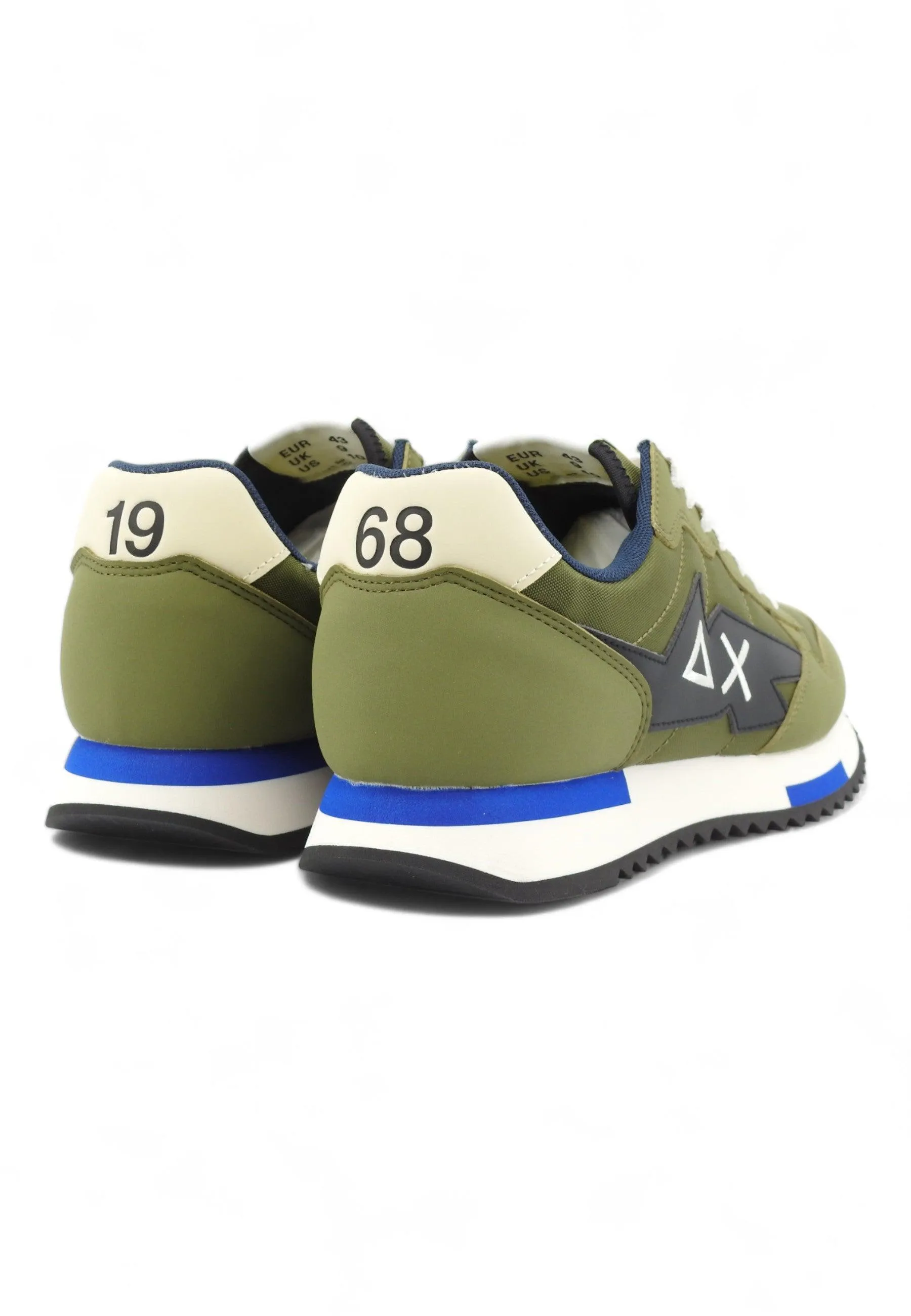 SUN68 Niki Solid Sneaker Uomo Militare Verde Z34120