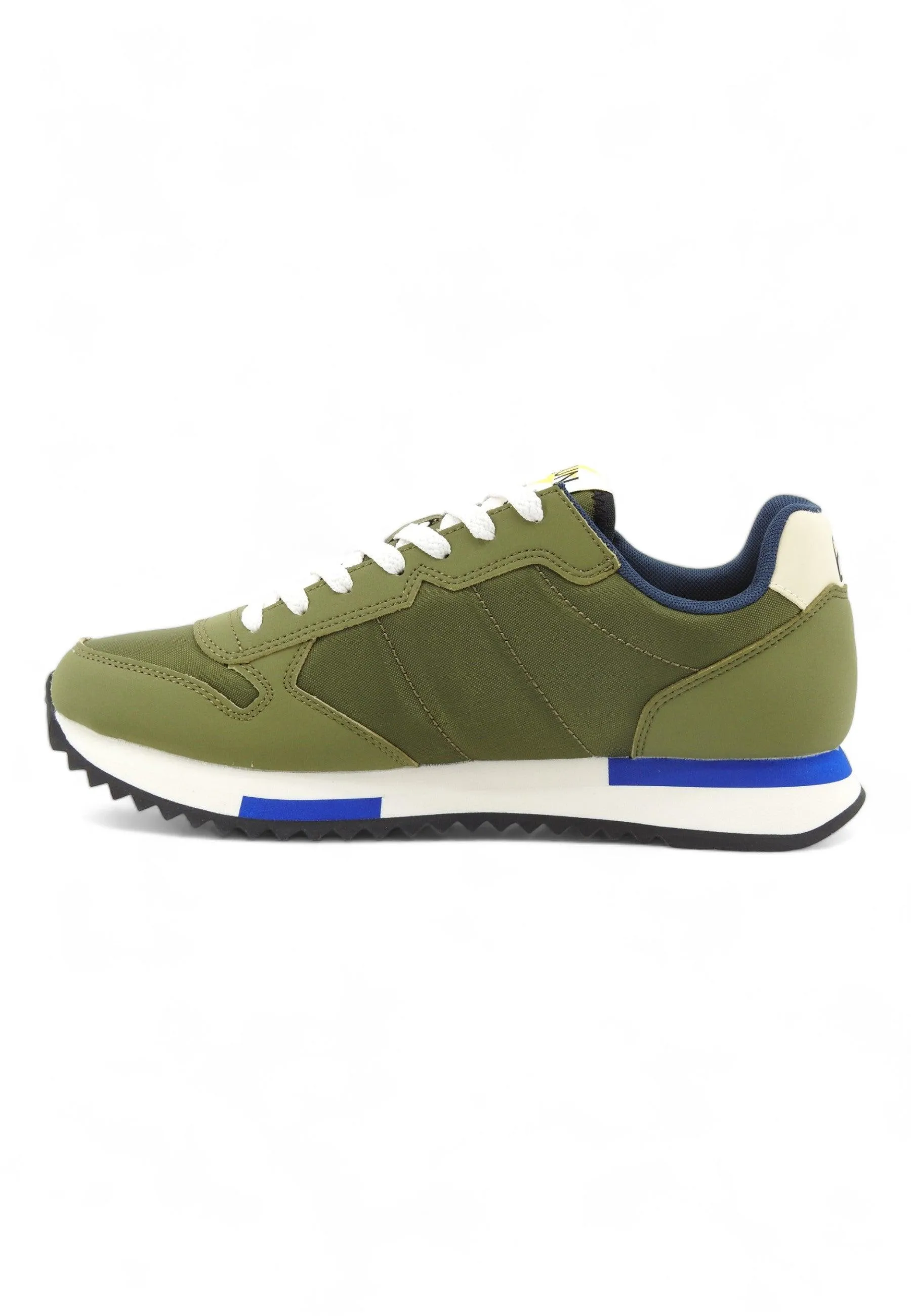 SUN68 Niki Solid Sneaker Uomo Militare Verde Z34120