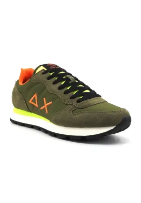 SUN68 Tom Fluo Sneaker Uomo Militare Z34102