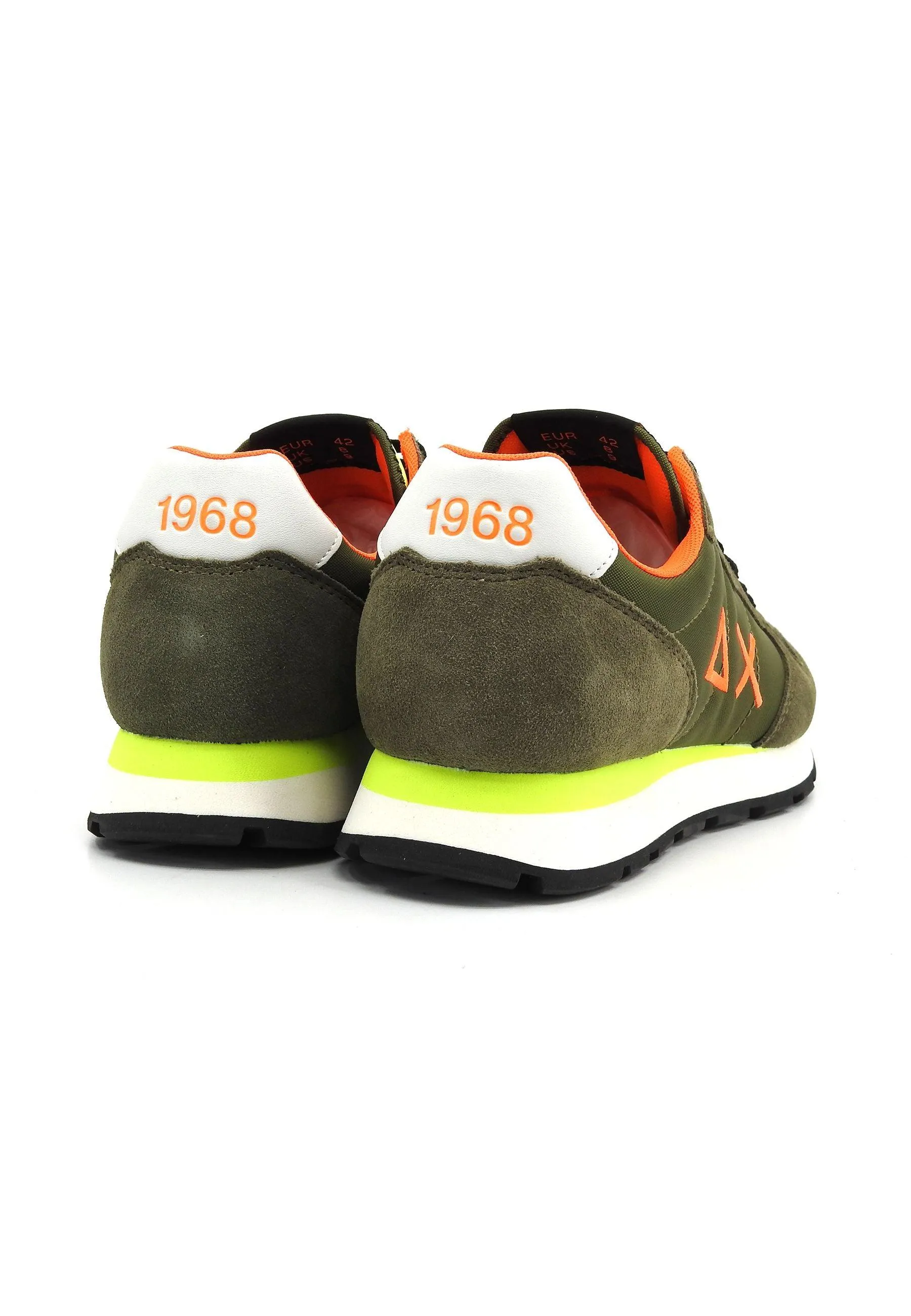 SUN68 Tom Fluo Sneaker Uomo Militare Z34102