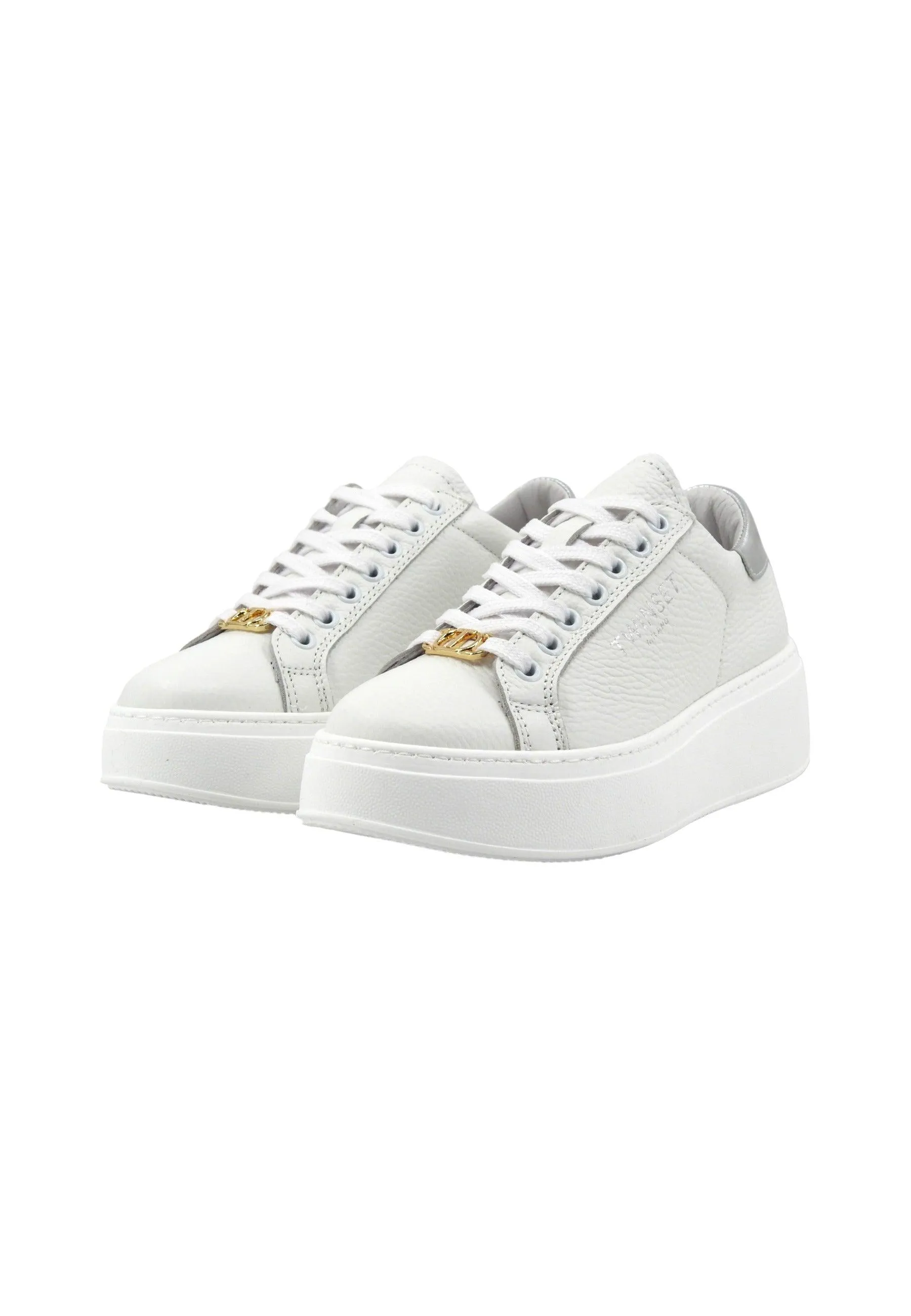 TWINSET Sneaker Donna Bianco Ottico Argento 241TC050