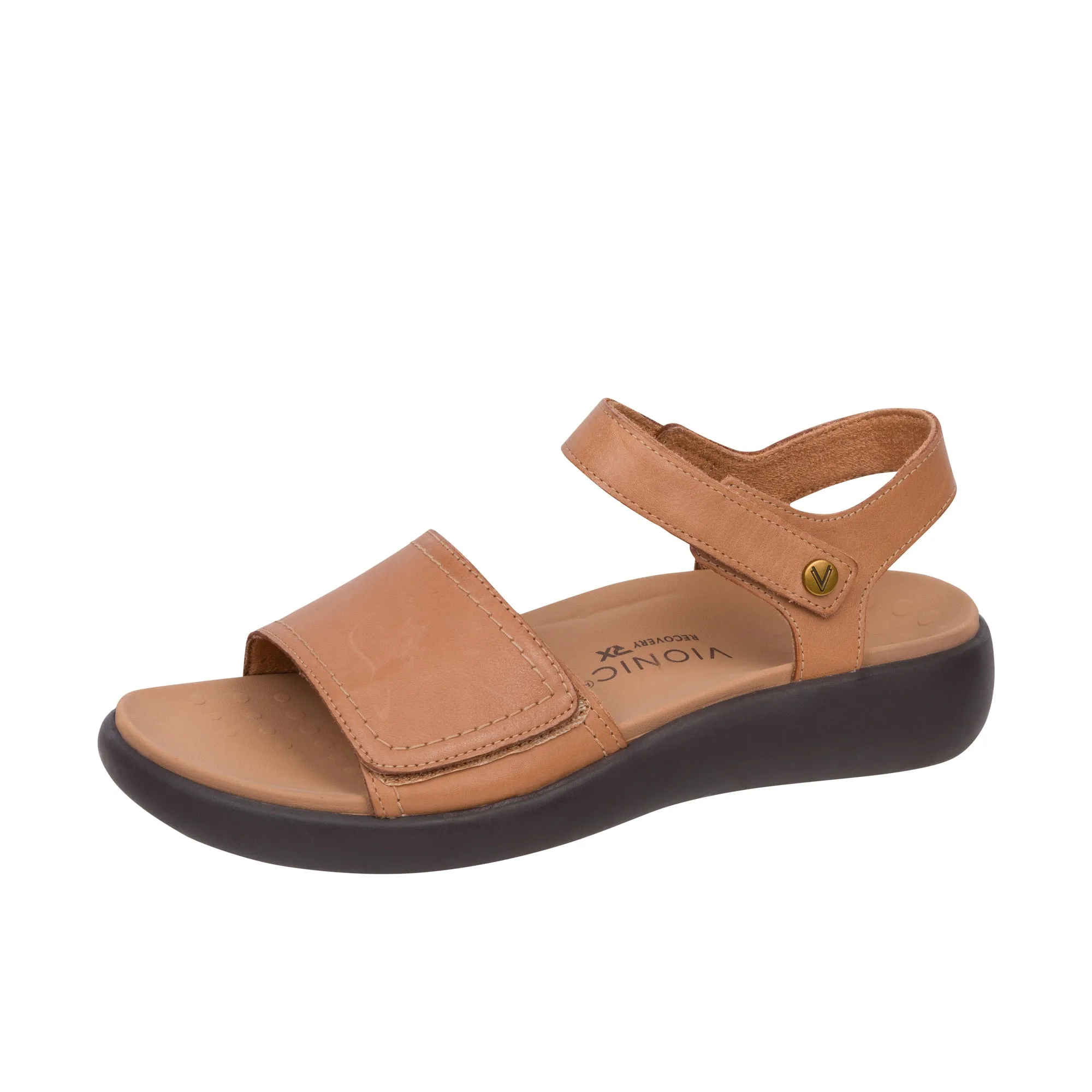 Vionic Womens Awaken Recovery Sandal Wheat