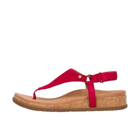 Vionic Womens Kirra II Toe Post Sling Back Sandal Red