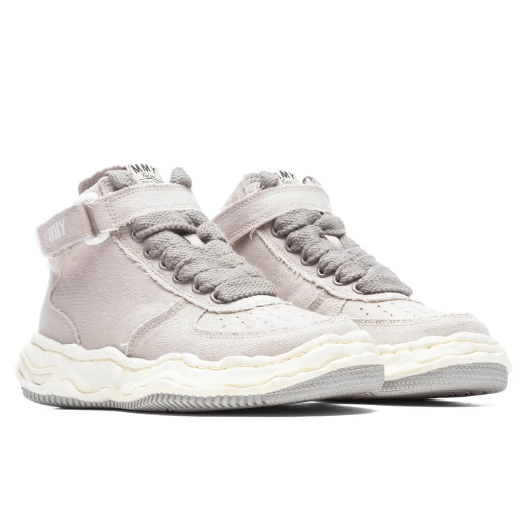 Wayne High OG Sole Washed Canvas Sneaker - Grey