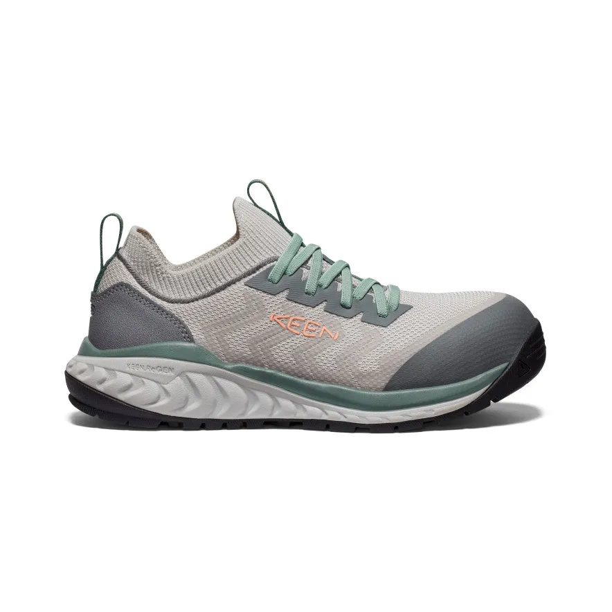 Women's CSA Arvada Shift Work Sneaker (Carbon-Fiber Toe)  |  Steel Grey/Granite Green