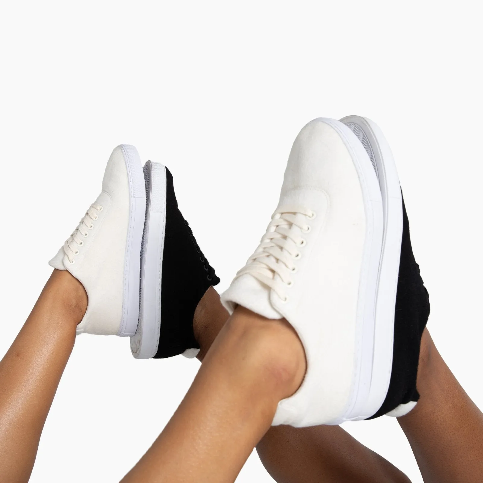 Women's Merino Cashmere Lace Up Sneakers